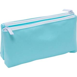 👉 Etui pastel blauw Verhaak Soft Touch Dubbelvlaks 23 X 12 Cm 8720585109791