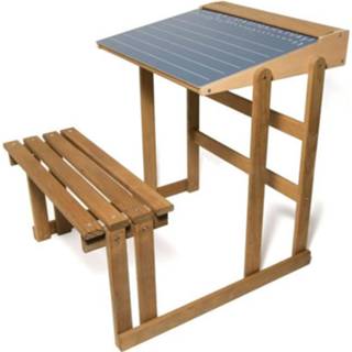 👉 Houten eik Fisher Price Puériculture Jeujura Schoolbank - Getinte Hoogte 60 Cm 3225280886206