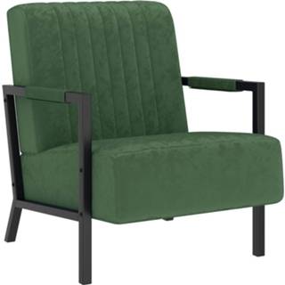 👉 Fauteuil groen fluweel Vidaxl Donkergroen 8720286198568