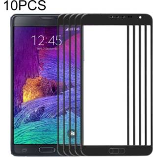 👉 Lens zwart active 10 PCS Front Screen Outer Glass voor Samsung Galaxy Note 4 / N910 (zwart)