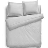 👉 Dekbedovertrek katoen zilver Elegance Uni Percal Met Bies - 140x200/220cm 8719727025525