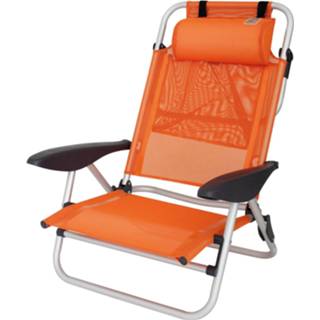 👉 Campingstoel oranje aluminium Eurotrail Mallorca 74 X 60 Cm 8712318038522