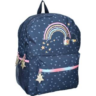 👉 Rugzak polyester Milky Kiss Puffy Rainbows Junior 26 Liter Navy 8712645277908