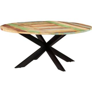 👉 Eettafel hout Vidaxl Rond 175x75 Cm Massief Gerecycled 8720286105771