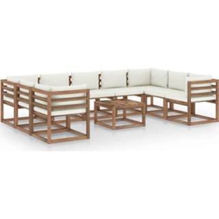 👉 Active 10-delige Loungeset met crèmekleurige kussens 8720286325148