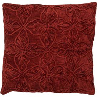 👉 Kussenhoes katoen Dutch Decor Amar - Van 45x45 Cm Merlot 8714165640484