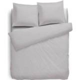 👉 Elegance Dekbedovertrek Flanel Uni - Licht Grijs 240x200/220cm
