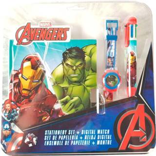 👉 Digitale horloge Marvel Avengers Digitaal Horloge, Dagboek & 6-kleuren Pen 8435507834346