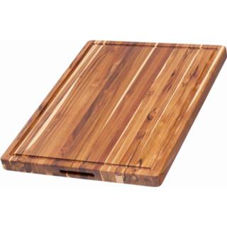 👉 Snijplank Teakhaus Traditional Met Sapgeul En Ingewerkte Greep 51x38x3,8cm 810996011238