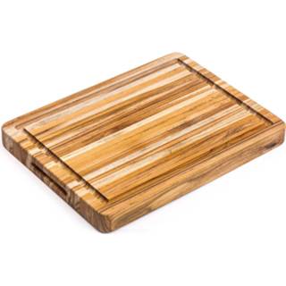 👉 Snijplank Teakhaus Traditional Met Sapgeul En Ingewerkte Grepen 40x30x3,8cm 810996010071
