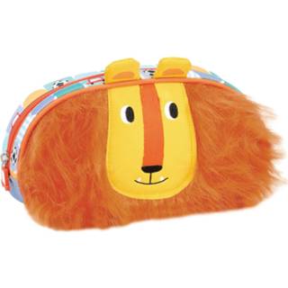 👉 Etui oranje Lemon Ribbon Leeuw Met Vacht Junior 22 X 11 5 Cm 5600370142505