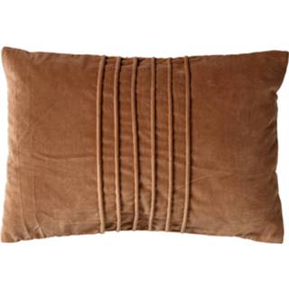 👉 Sierkussen bruin Dutch Decor Pax - Velvet 40x60 Cm Tobacco Brown 8714165639549