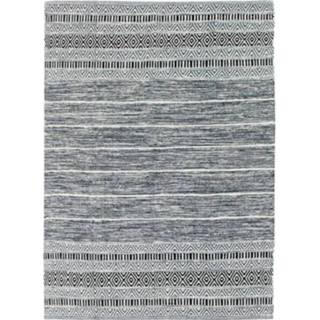 👉 Vloerkleed witte zwarte Terra Katoenen 120 X 170 Cm - Witte, Buitenstrook 3218111207608