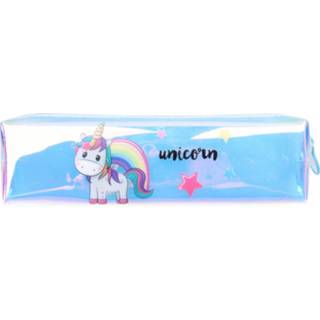 Etui polyester zilver I-total Eenhoorn 20 X 4 Cm Holografisch 8720585120833