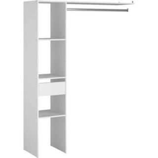 👉 Plank wit Ekipa Kleedkamer Met Lade En - L 138 X D 40 H 180 Cm Artic 3170720613709