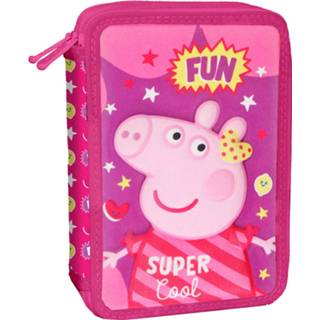 👉 Etui roze polyester Peppa Pig Junior 15 X 21 5 Cm 31-delig 5205698514838
