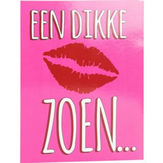 👉 Wenskaart roze Paper Dreams Een Dikke Zoen... 16 X 12,5 Cm 8716764127342