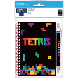 👉 Notitieboek zwart Tetris Junior 10 X 15 Cm A6 2-delig 5205698513374
