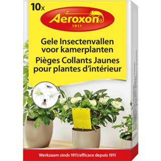 👉 Insectenval geel Aeroxon Insectenvallen Voor Kamerplanten 14,3 Cm 10 Stuks 4027600364406