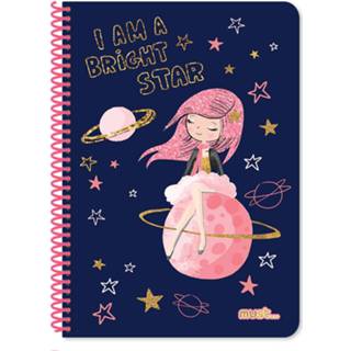 👉 Notitieboek blauw papier meisjes Must Prinses A4 60 Vellen 8720585140152