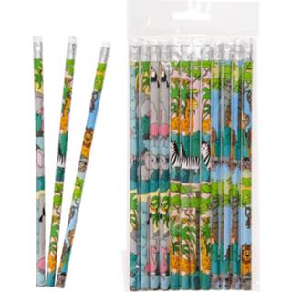 👉 Potlood Decopatent® Uitdeelcadeaus 12 Stuks Jungle Dieren Potloden - Traktatie 6426044824817