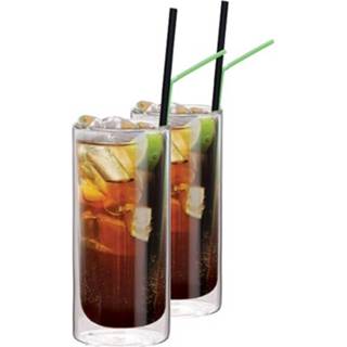 👉 Cocktailglas glas transparant Cocktailglazen Voor Cuba Libre Dubbelwandig, Set Van 2 - Maxxo 8595235809761