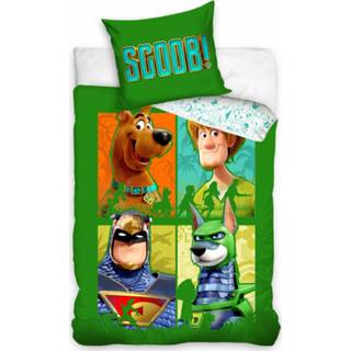 👉 Dekbedovertrek groen katoen Scooby-doo Junior 140 X 200 Cm 5902689453229