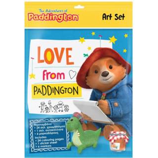 👉 Kleurboek blauw papier Paddington Junior 25-delig 5205698515538