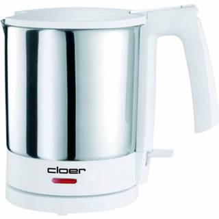👉 Waterkoker wit RVS Cloer 4701 - 1.5l 1800w Rvs/wit 4004631000602