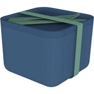 👉 Lunchbox blauw groot Lunchbox, Salade, Met Bestek, - Hip 858127007958