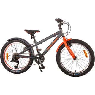 👉 Jongensfiets grijs oranje jongens Volare Rocky 20 Inch 27 Cm Terugtraprem Grijs/oranje 8715347920233