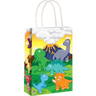 👉 Dinosaurus Decopatent® 24 Stuks Traktatie Uitdeel Papieren Zakjes Met 6426045961955