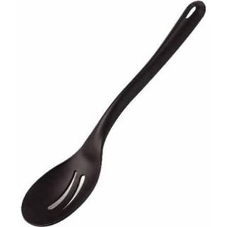 👉 Lepel zwart Set Van 2 - Met Gleuven Pa+ 35 Cm, Paderno 6013731196106