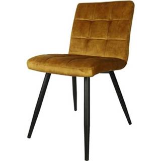 👉 Eetkamerstoel goud Frenkie - Set Van 2 Stuks 7423441962943