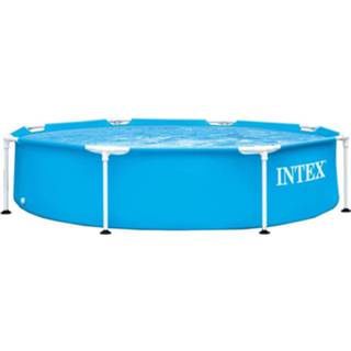 Opzetzwembad blauw staal PVC Intex 244 X 51 Cm Staal/pvc 6941057420561
