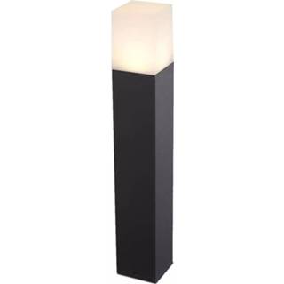 👉 Buitenlamp zwart aluminium Led Tuinverlichting - Staande Viron Hyno Gu10 Fitting Rechthoek Mat 50cm 7434224432461