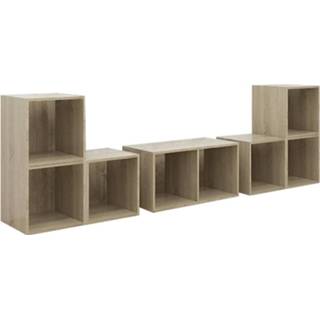 👉 Spaanplaat Vidaxl 6-delige Tv-meubelset Sonoma Eikenkleurig 8720286593578