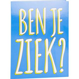 👉 Wenskaart blauw karton Paper Dreams Beterschap 16 X 12,5 Cm 8716764127397