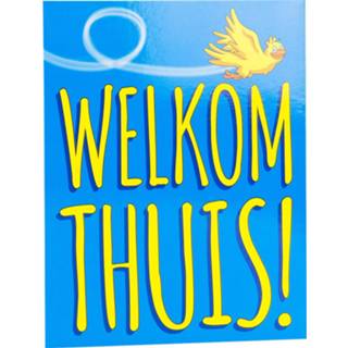 👉 Wenskaart blauw Paper Dreams Welkom Thuis! 16 X 12,5 Cm 8716764127441