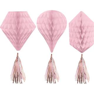 👉 Lampion roze Amscan Lampionnen Lichtroze 30 Cm 3 Stuks 192937019191