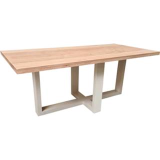 👉 Eettafel wit eikenhout Wood4you - Miami 180lx78hx96d Cm 9110025715597