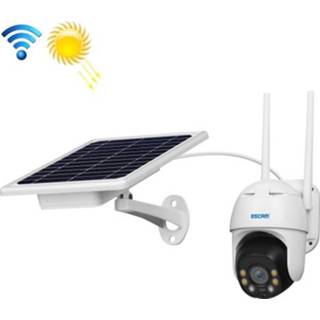 👉 Zonnepaneel active ESCAM QF130 1080P IP66 waterdichte wifi IP-camera met en batterij, ondersteuning voor nachtzicht bewegingsdetectie tweerichtingsaudio TF-kaart PTZ-besturing