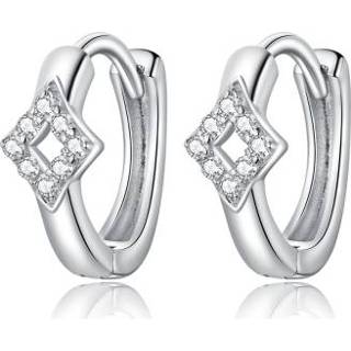 👉 Oorsteker zilver active vrouwen S925 Sterling Stralende Ruit Oorstekers Dames Oorbellen