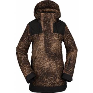 👉 Pullover XL vrouwen bruin zwart Volcom - Women's Fern Insulate Gore Ski-jas maat XL, bruin/zwart 193573754675