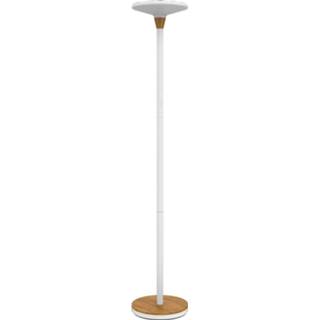 👉 Vloerlamp wit stuks staande lampen Unilux Baly Bamboo, LED-lamp, 3595560032075