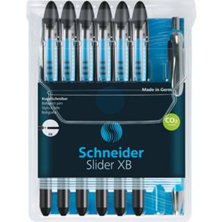 👉 Balpen zwart stuks balpennen Schneider Slider Basic XB balpen, 6 + 1 gratis, 4004675096906