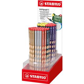 👉 Potlood stuks potloden STABILO EASYgraph S Metallic potlood, HB, 2,2 mm, display van 90 in geassorteerde kleuren 4006381582322