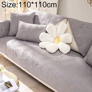 👉 Sofa antislip active Four Seasons Universal Simple Modern Full Coverage Cover, Afmeting: 110x110cm (Banaanbladgrijs)