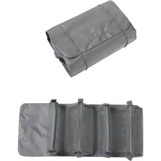 👉 Reistas grijs active 4-in-1 multifunctionele cosmetica-opbergtas Verwijderbare grote capaciteit Handige toilettas Toilettas, kleur: