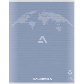 Papier blauw Aurora Writing 45 kladschrift uit gerycleerd papier, 96 bladzijden, geruit 5 mm, lichtblauw 5411028013265